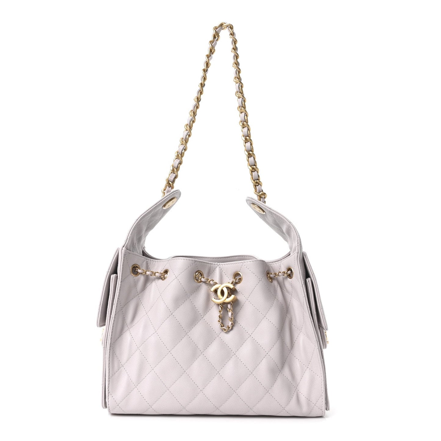 Caviar Quilted Small Chanel 25 Handbag Lilas Lilac