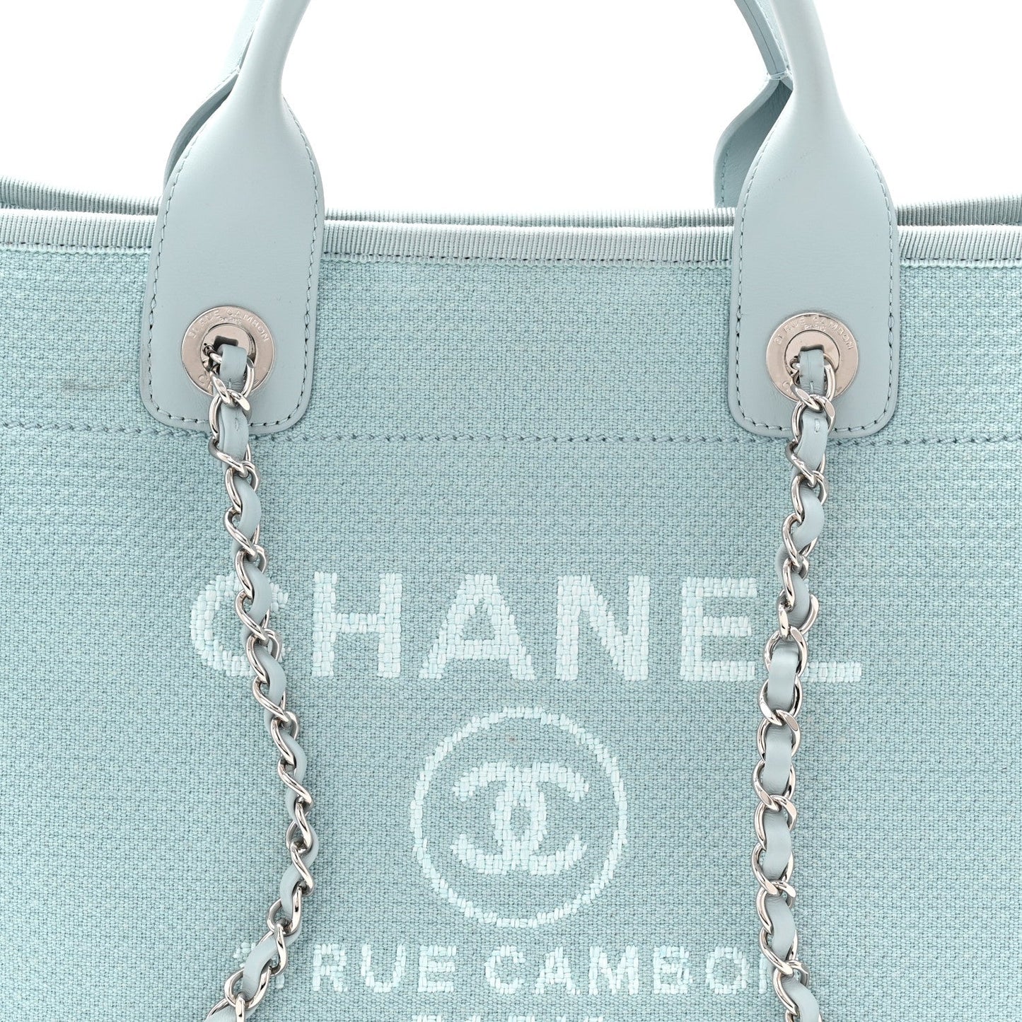 Mixed Fibers Small Deauville Tote Light Blue