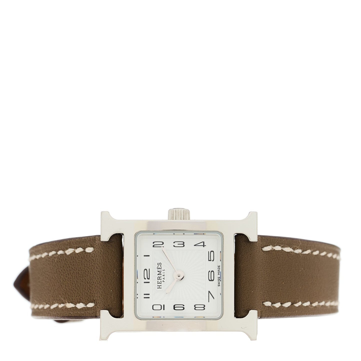Stainless Steel Swift 17.2mm Heure H Hour Watch Etoupe