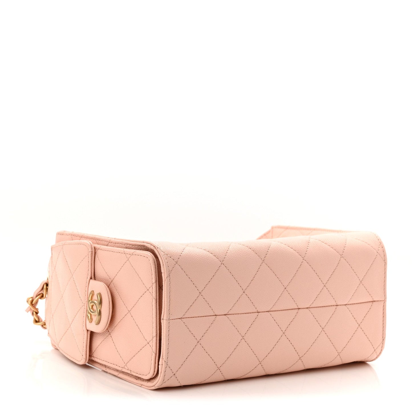 Caviar Quilted Mini Chanel 25 Handbag Light Pink