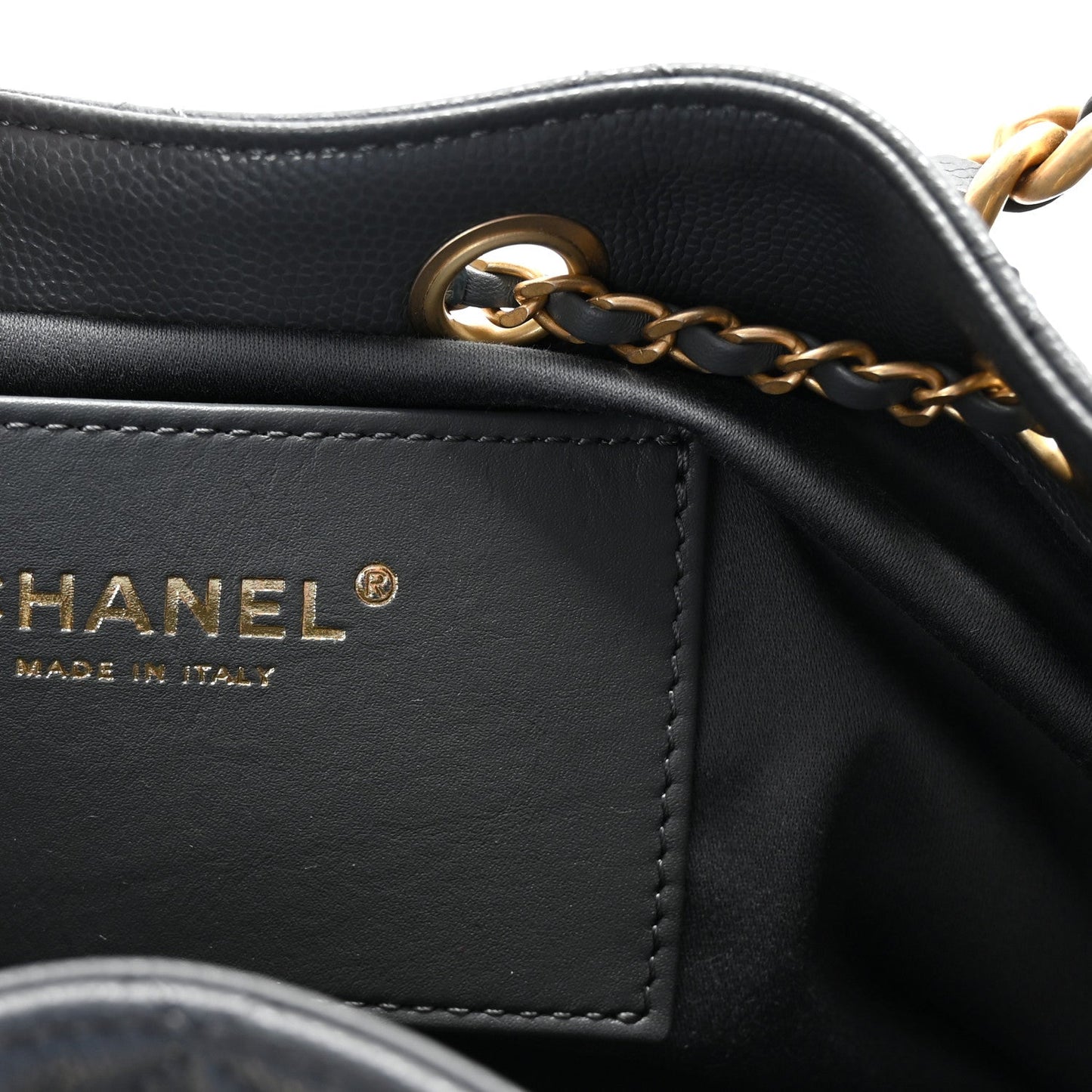 Caviar Quilted Small Chanel 25 Handbag Dark Grey