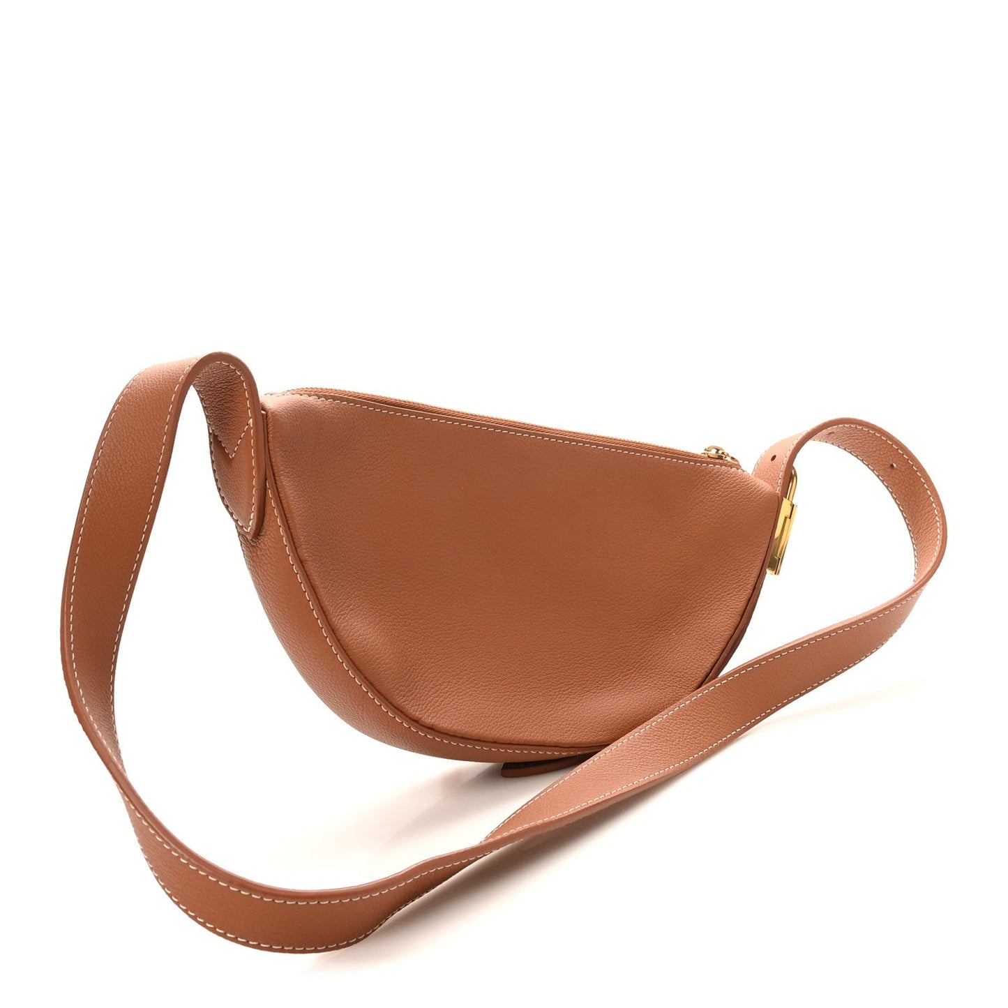 Smooth Calfskin Low Key Bumbag Cognac