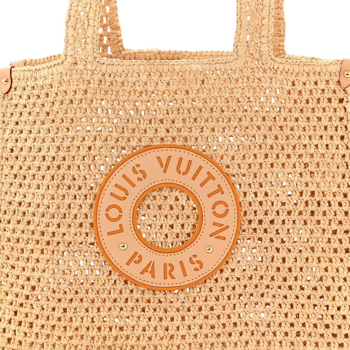Raffia Calfskin By The Pool OnTheGo MM Natural