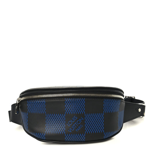 Damier Infini Campus BumBag Navy Black