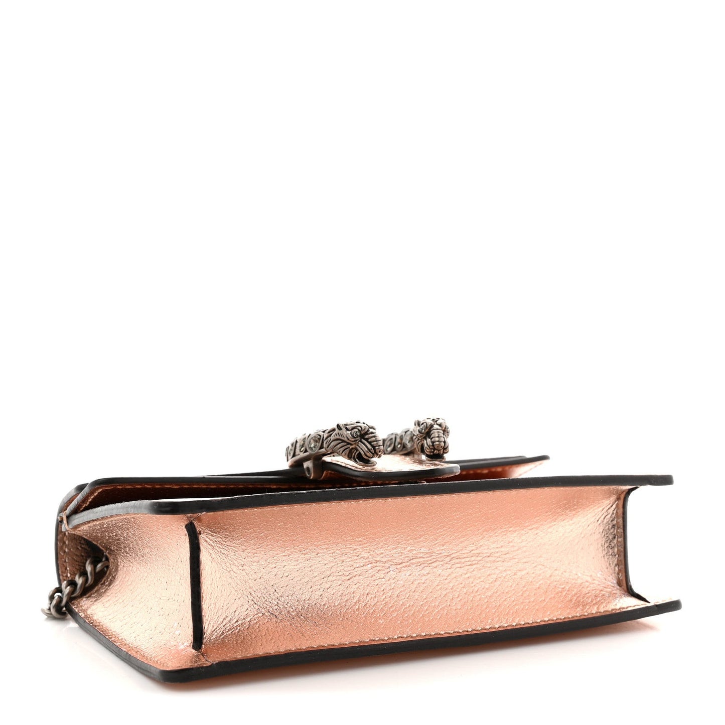 Metallic Calfskin Super Mini Dionysus Shoulder Bag Rose Gold