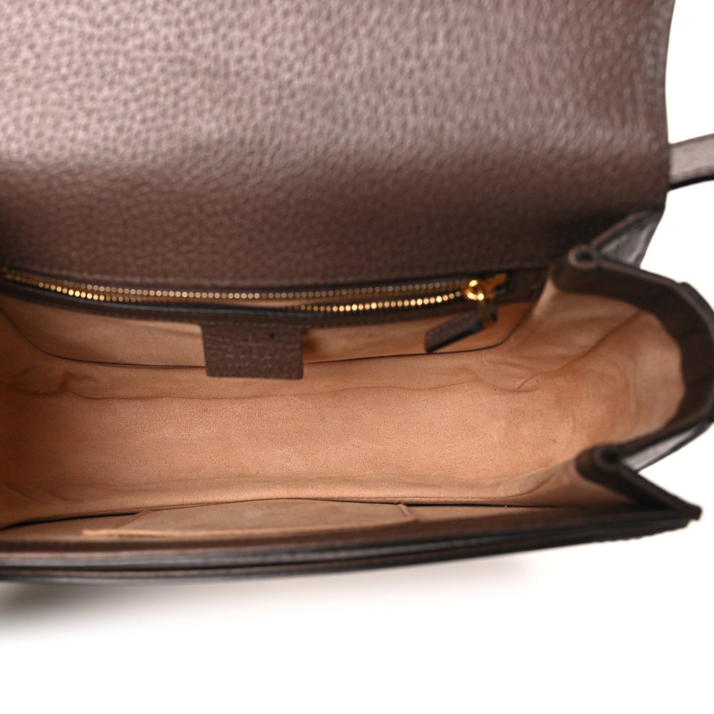 GG Supreme Monogram Web Small Ophidia Flap Messenger Bag Brown