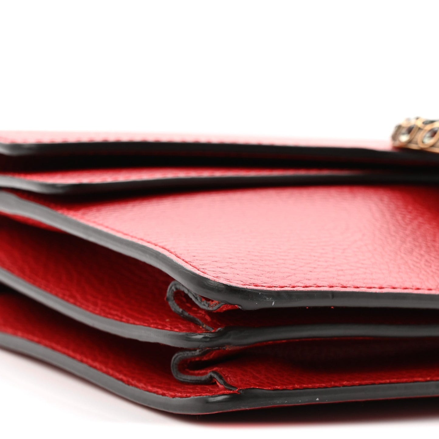 Dollar Calfskin Swarovski Crystal Small Dionysus Shoulder Bag Hibiscus Red