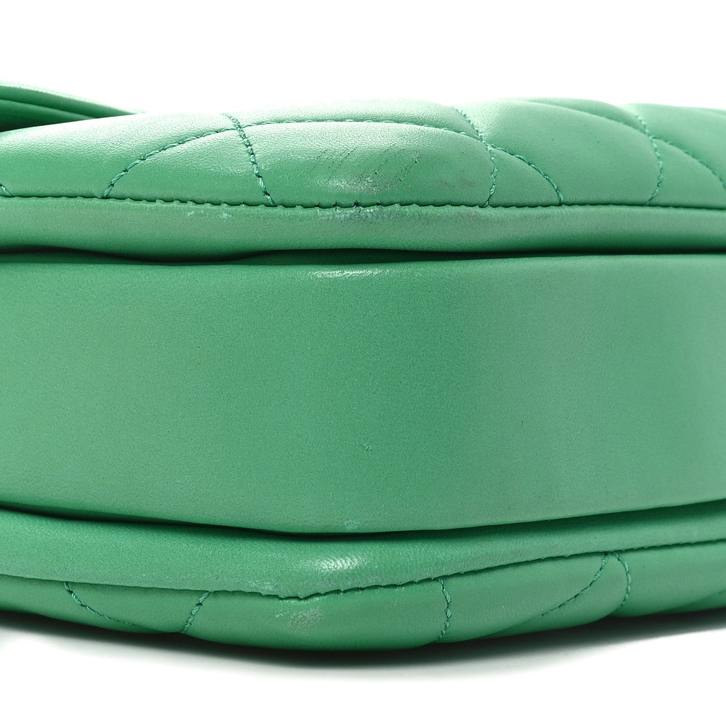 Lambskin Quilted Medium Trendy CC Flap Dual Handle Bag Green