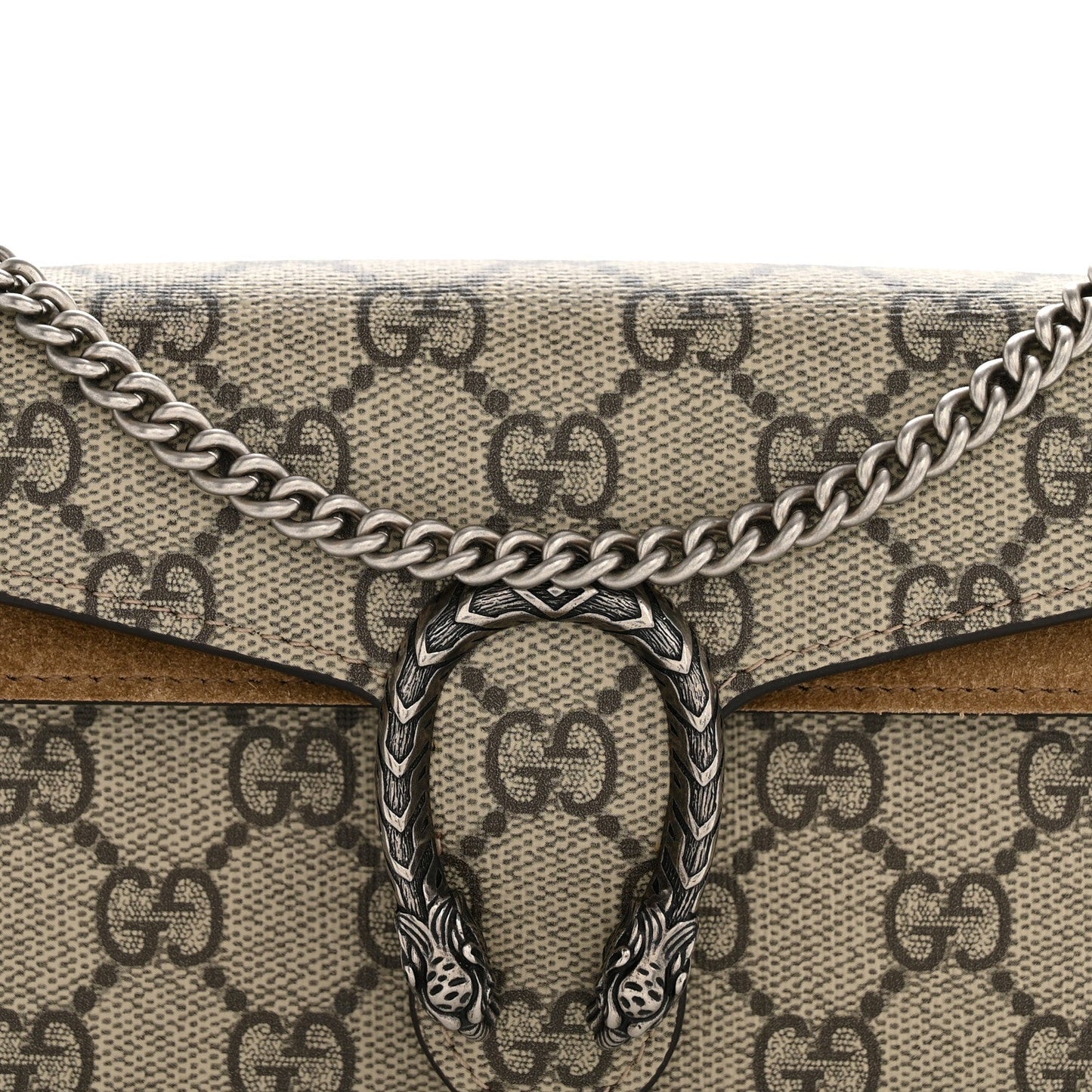 GG Supreme Monogram Super Mini Dionysus Shoulder Bag Taupe