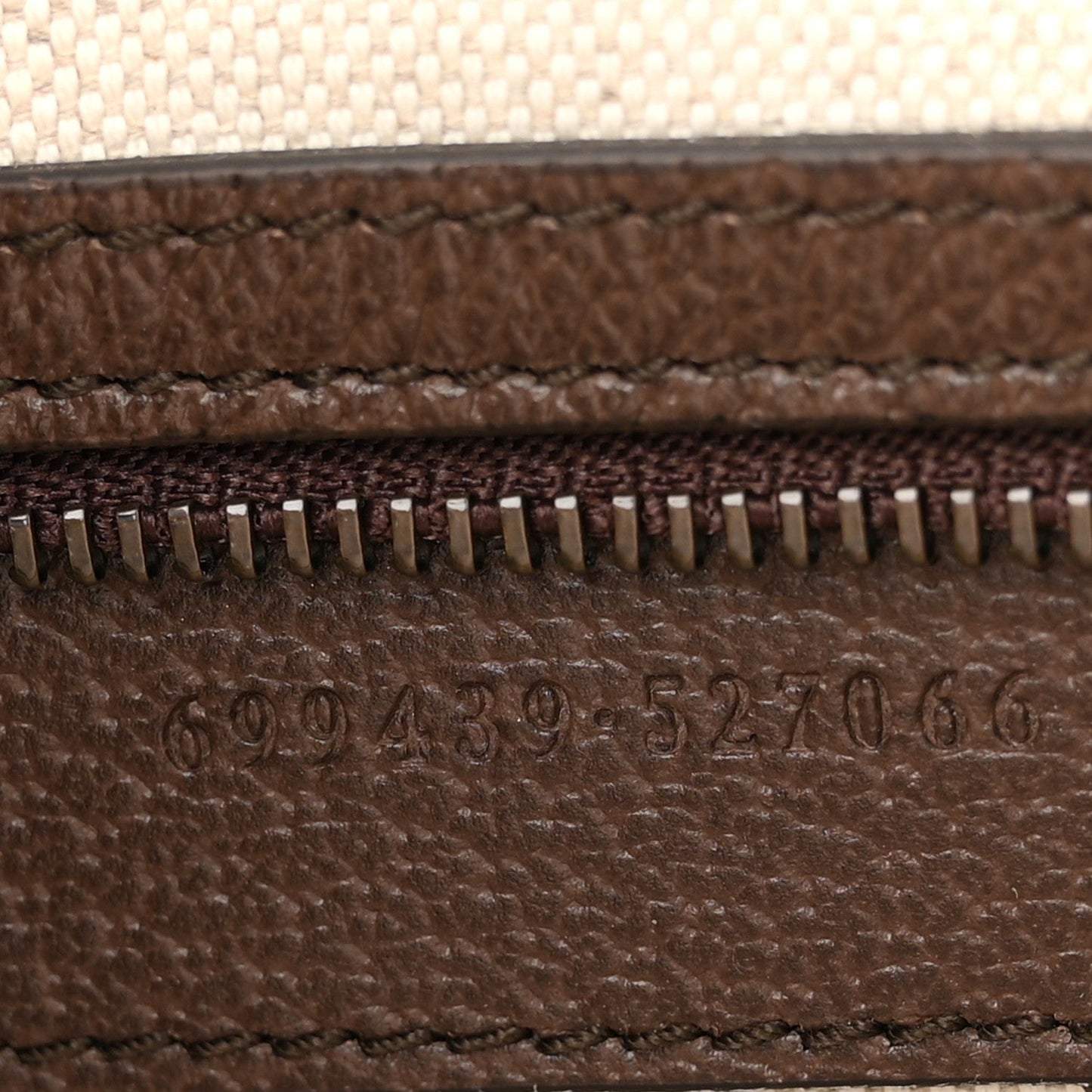 GG Supreme Monogram Textured Dollar Calfskin Web Ophidia Wristlet Shoulder Bag Beige Ebony New Acero
