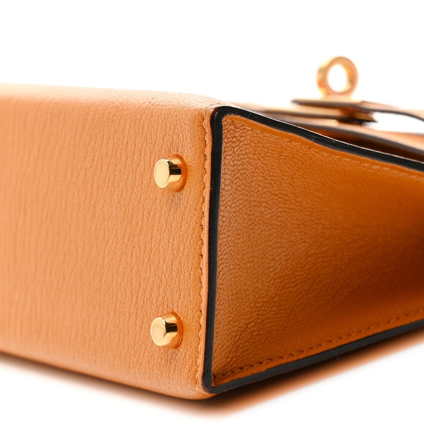 Chevre Chamkila Mini Kelly Sellier 20 Jaune D'or