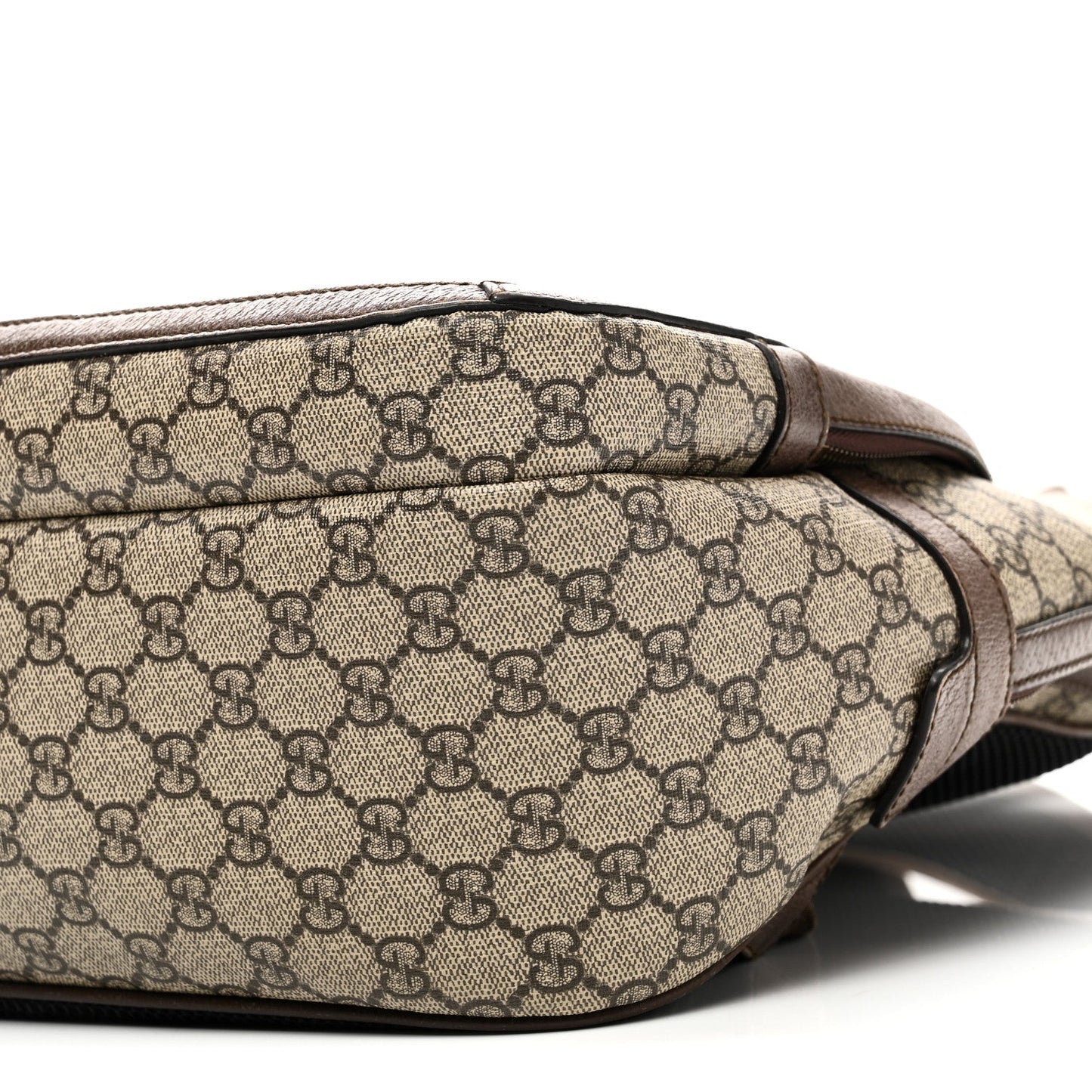 GG Supreme Monogram Medium Ophidia Day Backpack Brown