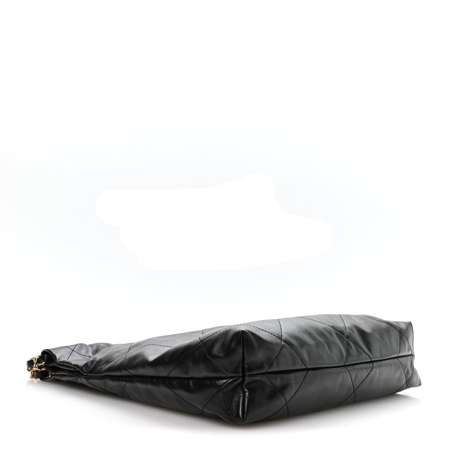 Shiny Calfskin Quilted Small Chanel 22 Black