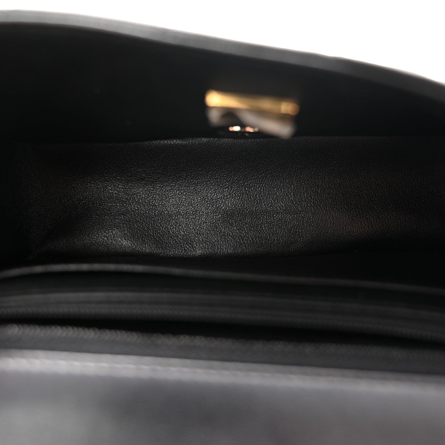 Lambskin Quilted Mini Rectangular Flap Black