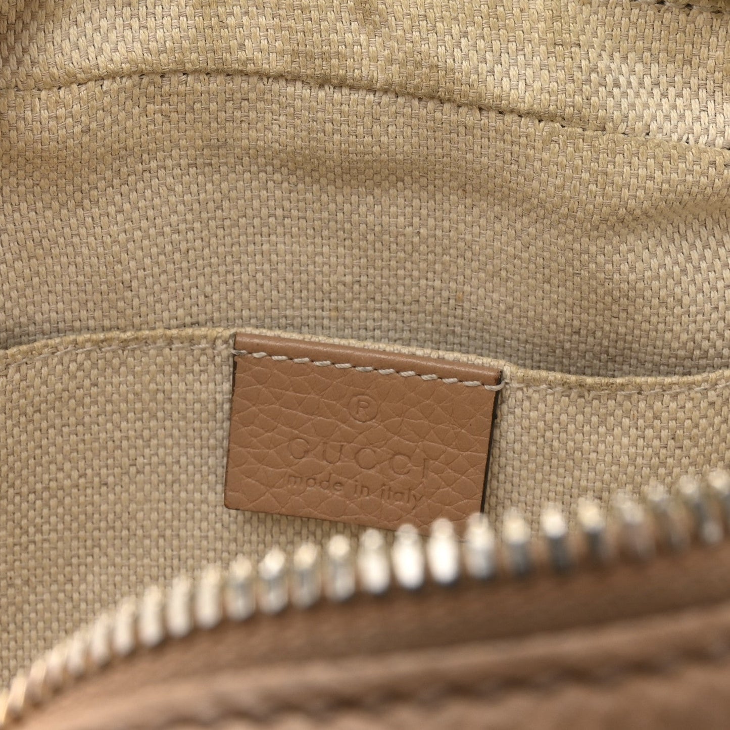 Pebbled Calfskin Small Soho Disco Bag Rose Beige