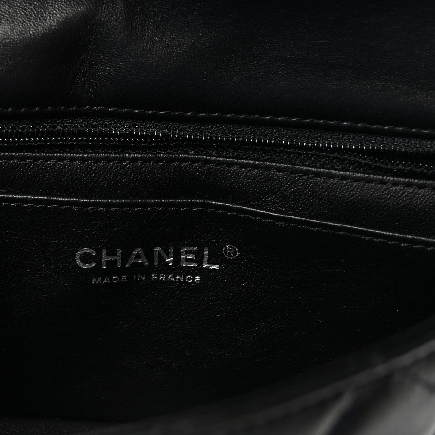 Lambskin Quilted Mini Rectangular Flap Black