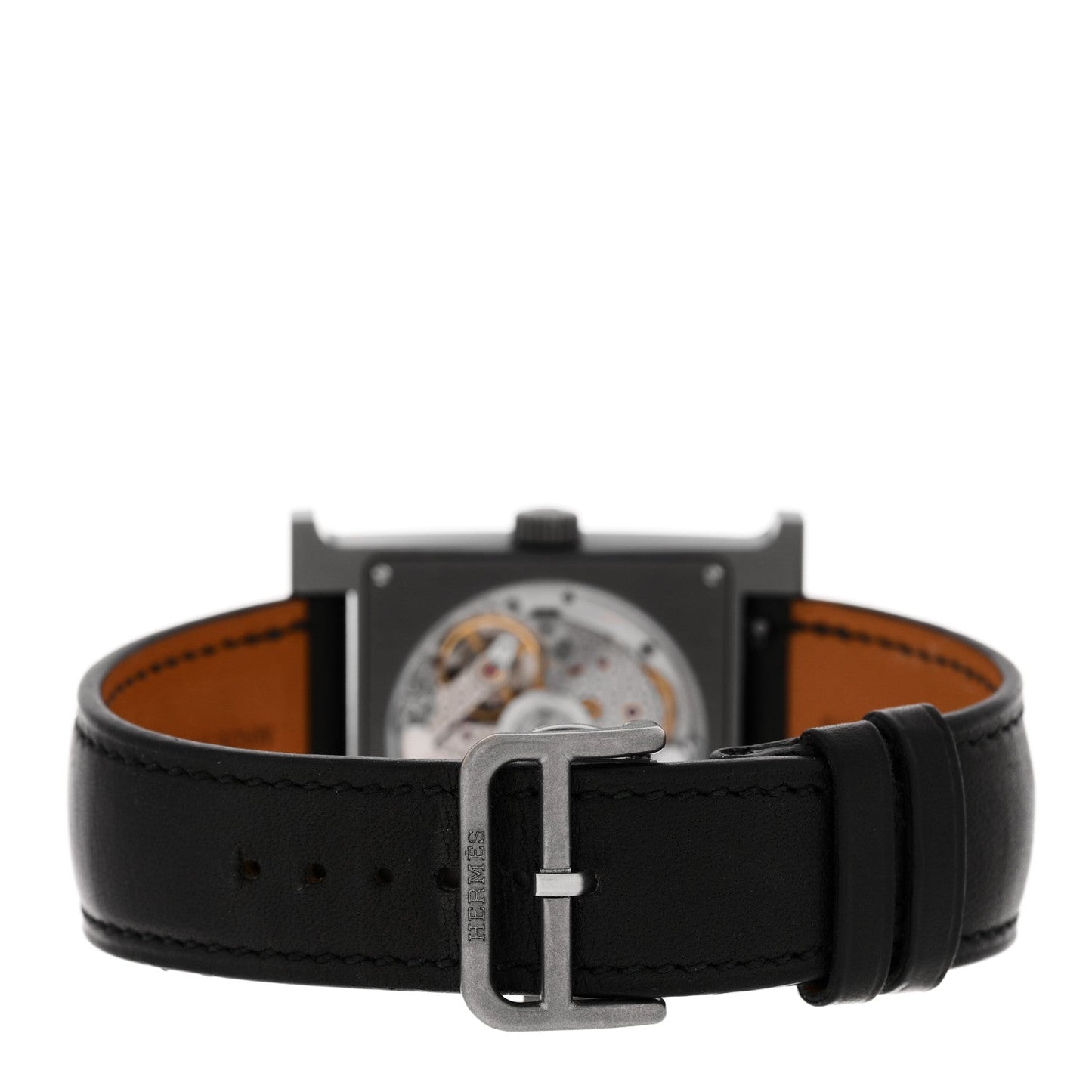 Titanium Barenia 30mm Heure H Hour Quartz Watch Noir