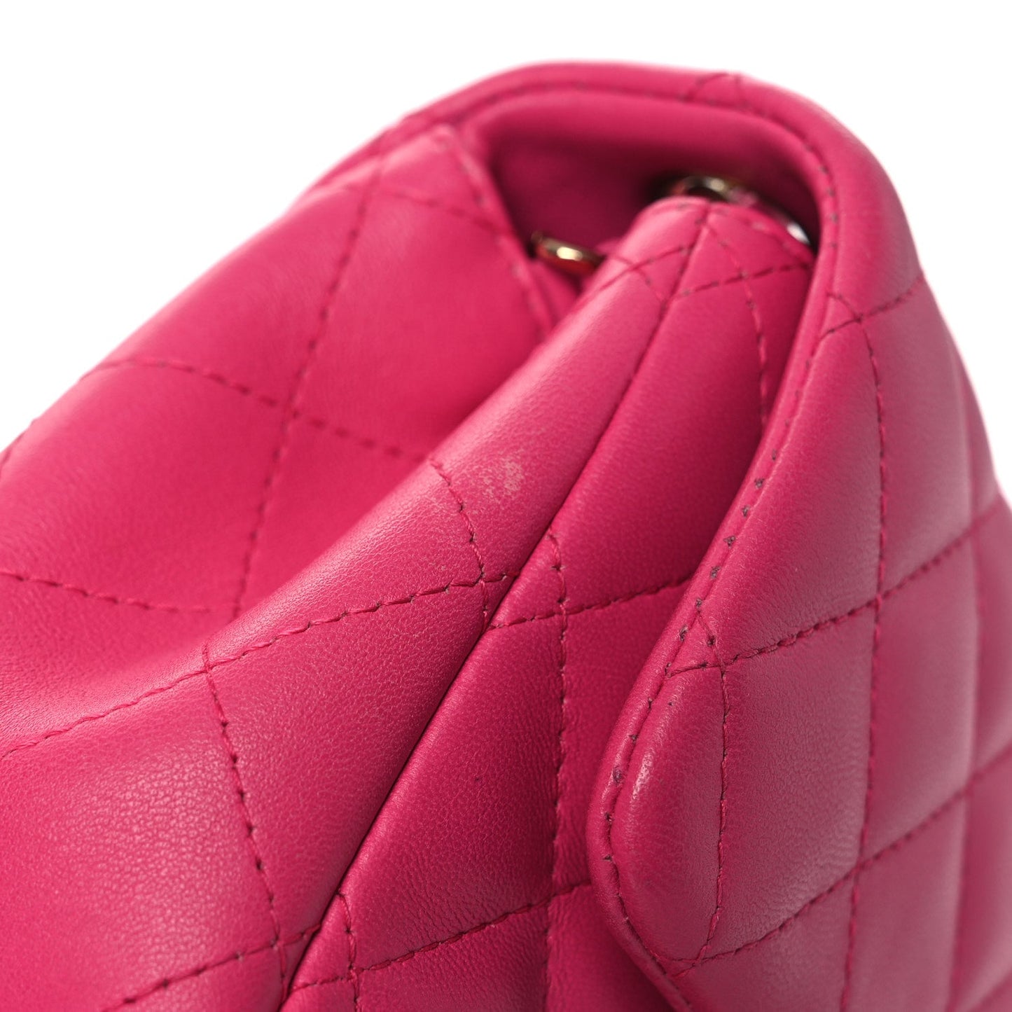 Lambskin Quilted Mini Square Flap Pink