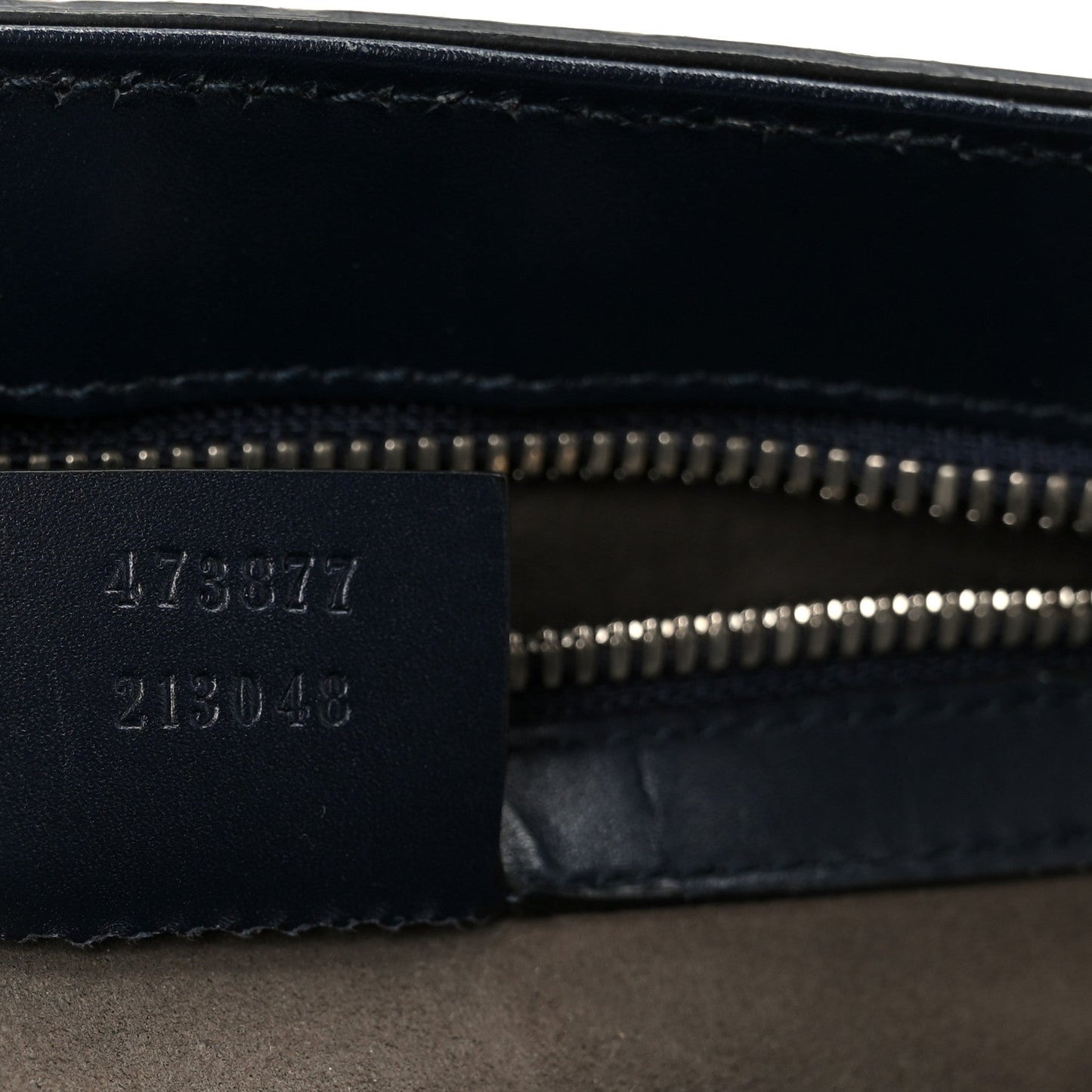 Guccissima Signature Single Buckle Flap Messenger Bag Navy