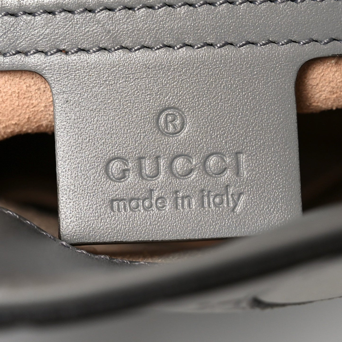 Guccissima Linea A Foldover Tote Storm Grey