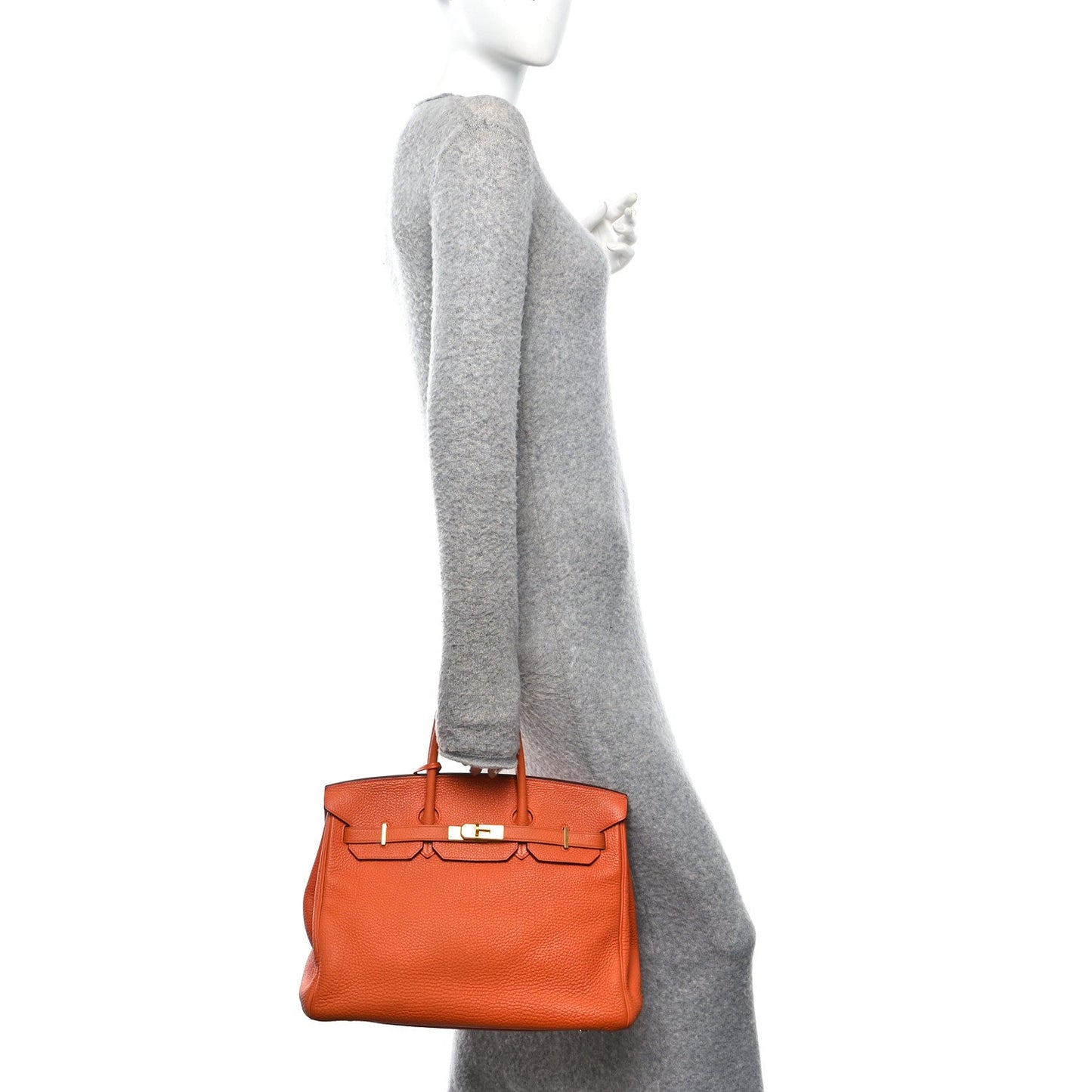 Togo Birkin 35 Orange