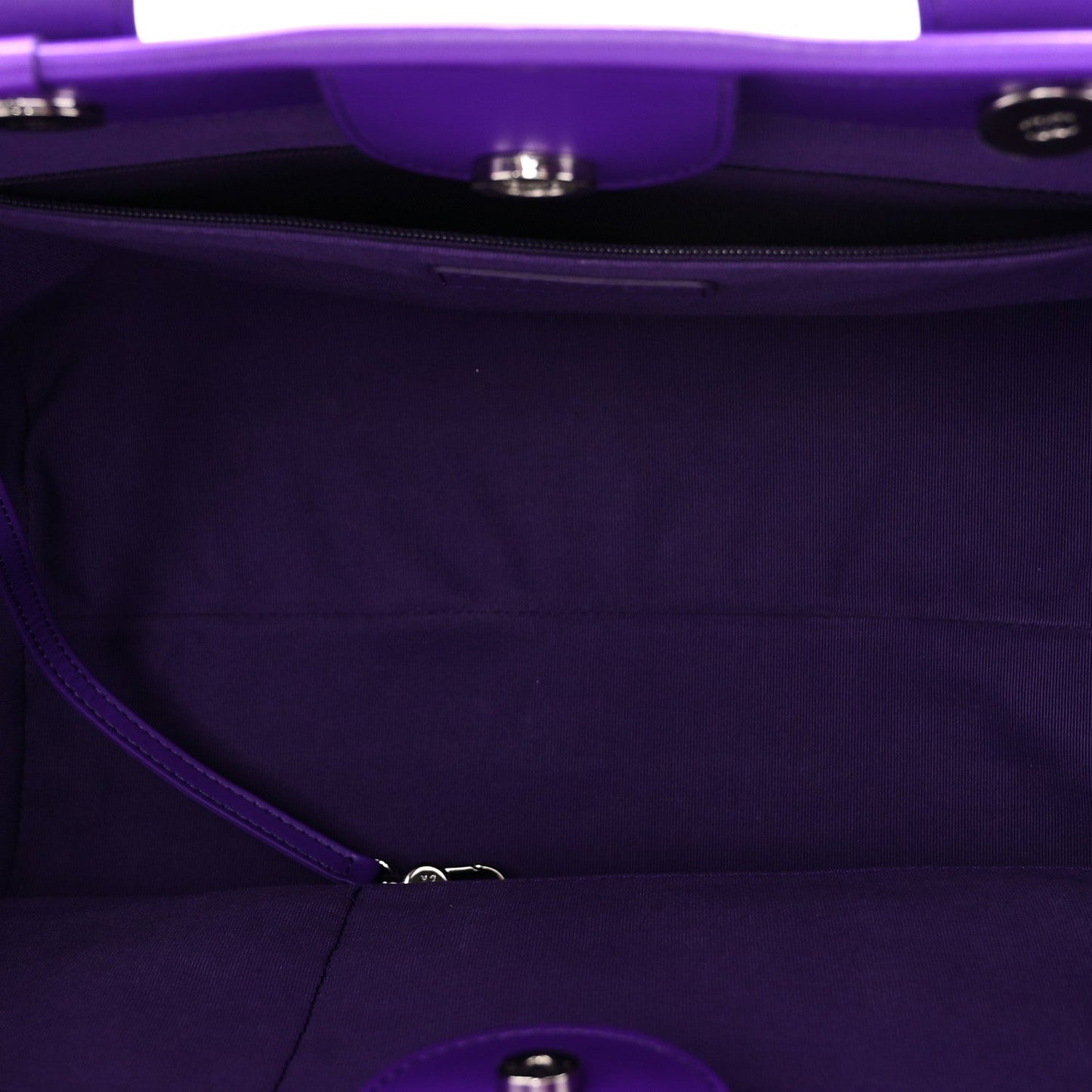 Shaded Calfskin Small Deauville Tote Purple Blue