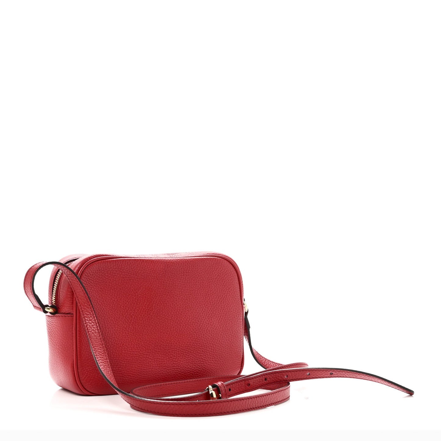 Pebbled Calfskin Small Soho Disco Bag Tabasco Red