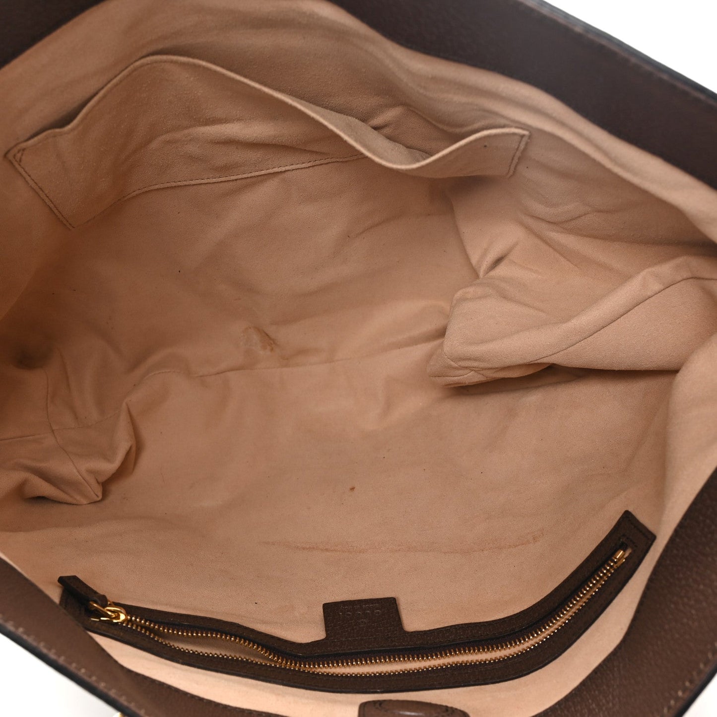 GG Supreme Monogram Medium Ophidia Shopping Tote Brown