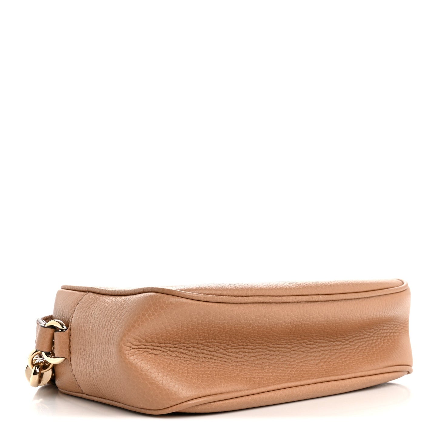 Pebbled Calfskin Small Soho Disco Bag Camelia