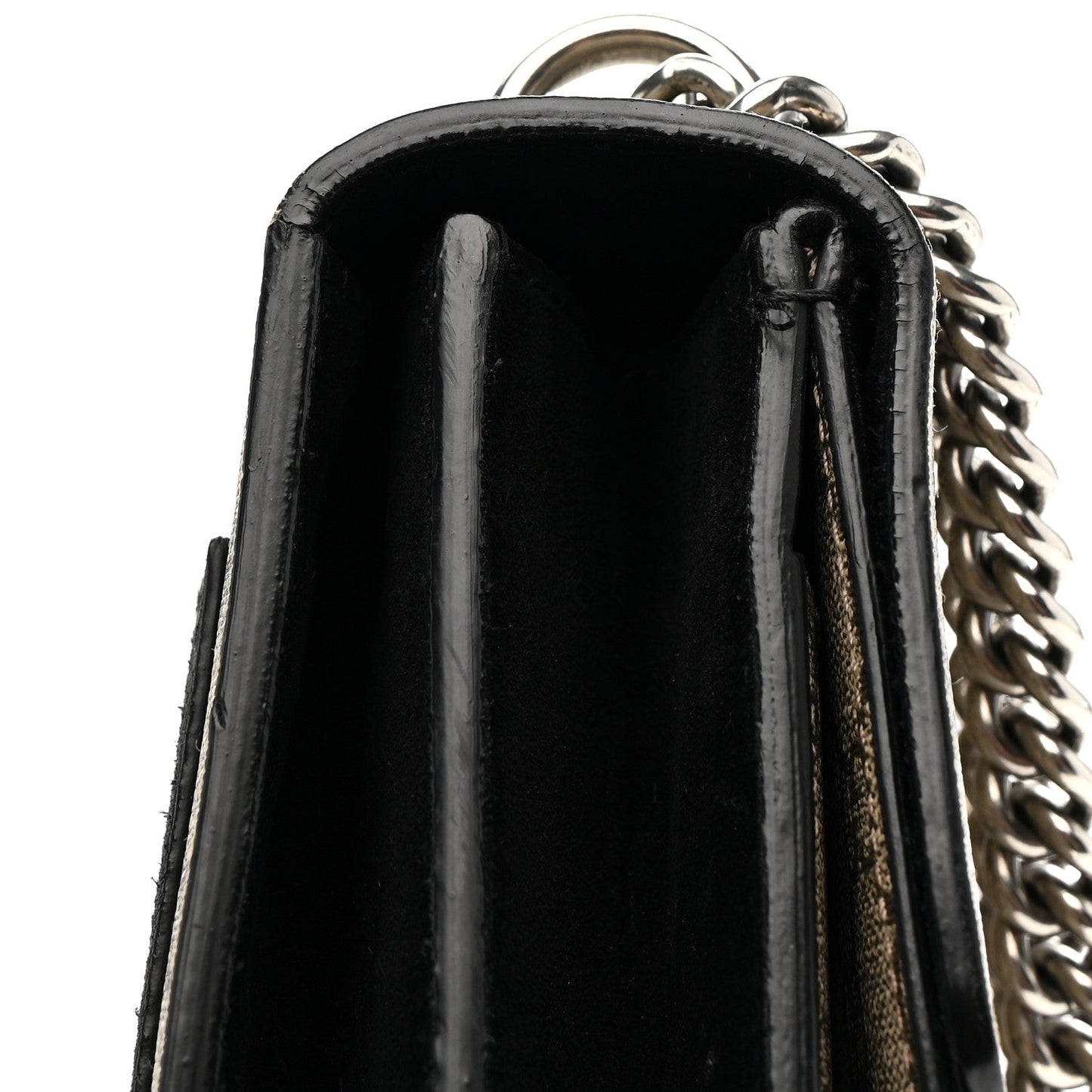 GG Supreme Monogram Medium Dionysus Shoulder Bag Black