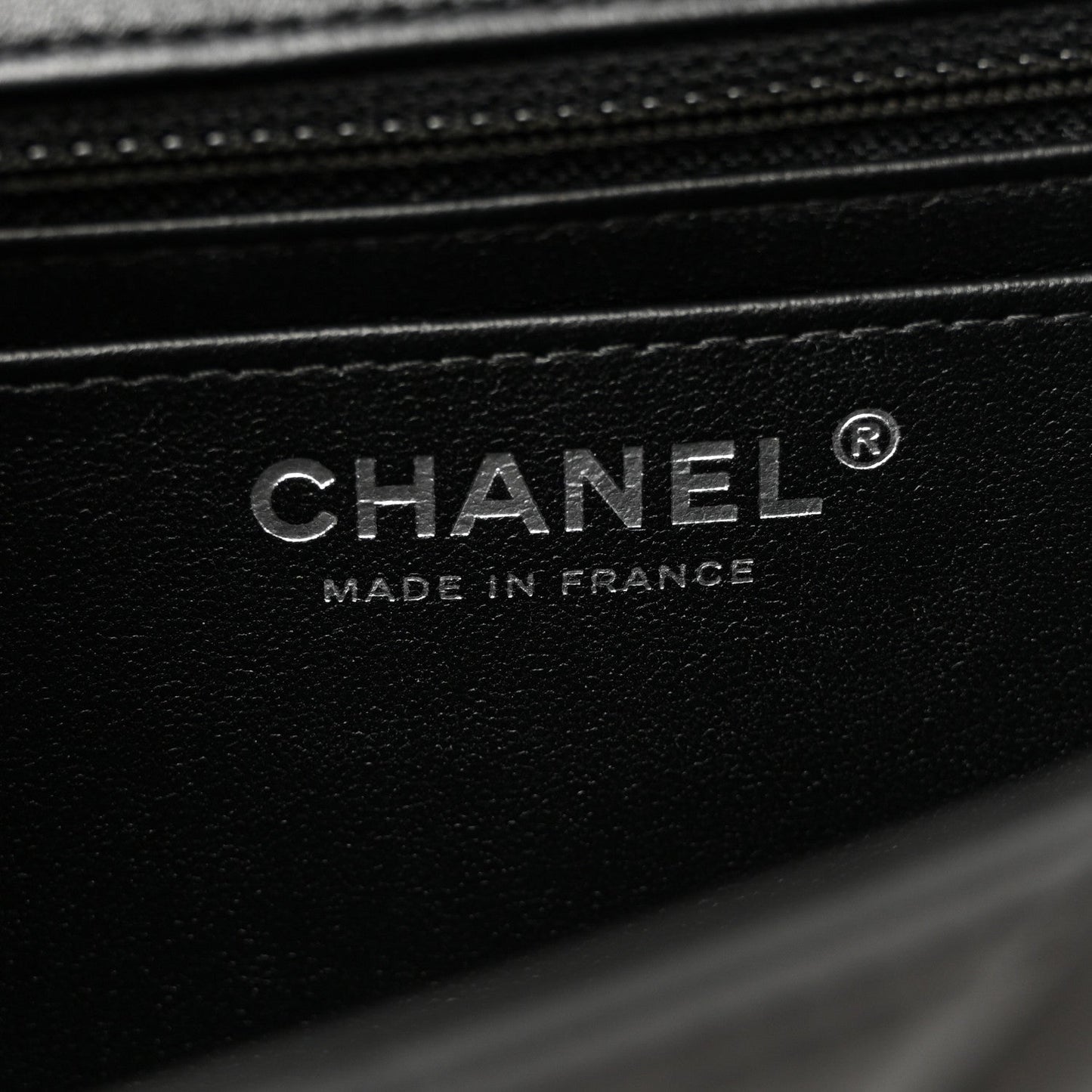Lambskin Quilted Mini Rectangular Flap Black