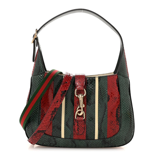 Snakeskin Web Small Jackie 1961 Hobo Green