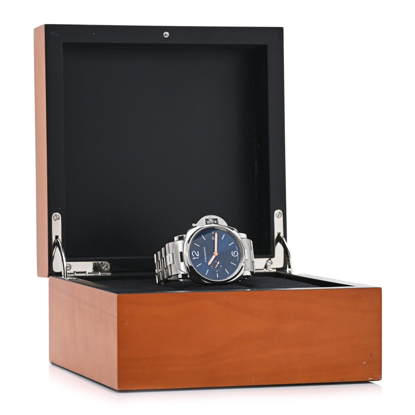 Stainless Steel 42mm Luminor Due Automatic Watch Blue PAM01124