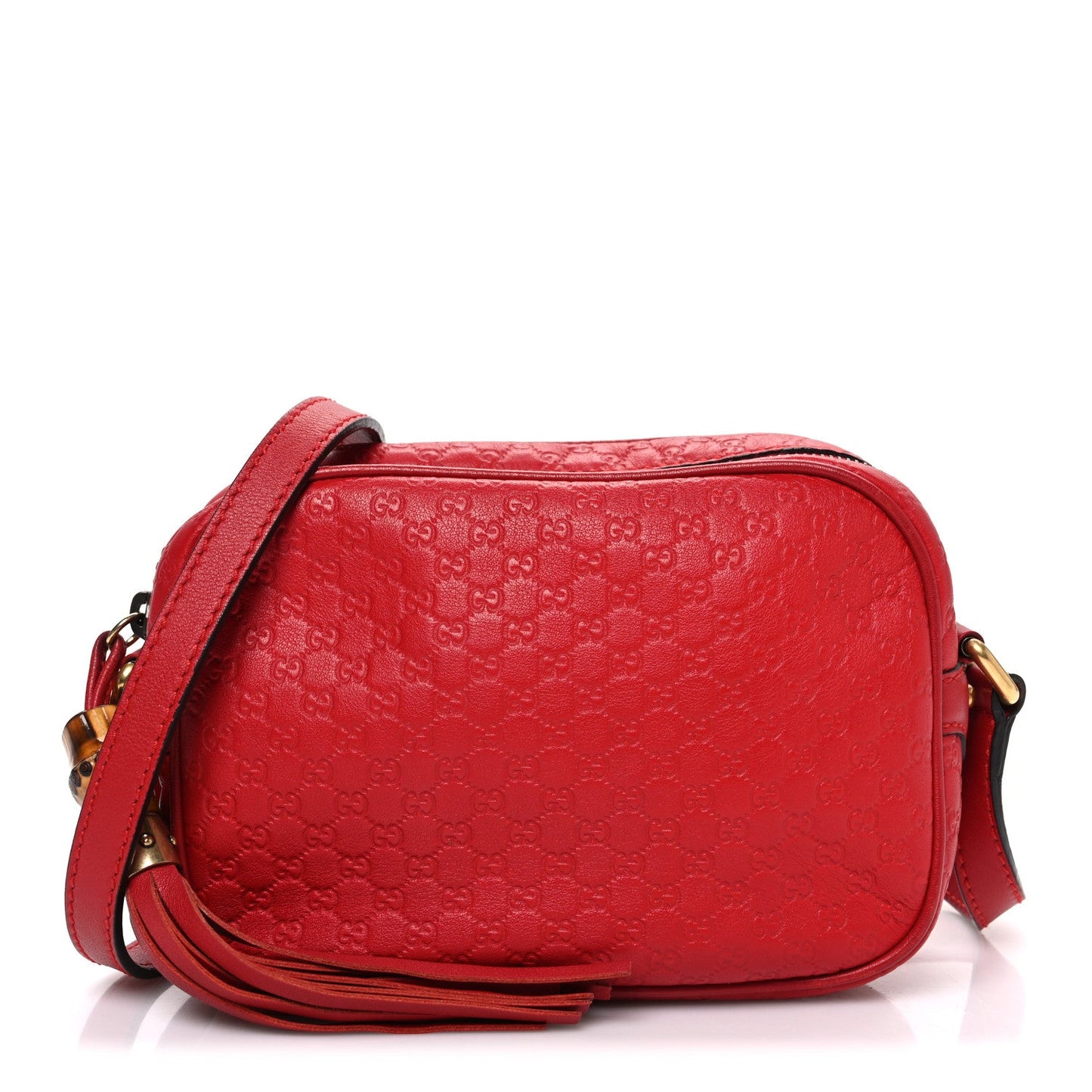 Microguccissima Sunshine Disco Crossbody Bag Red