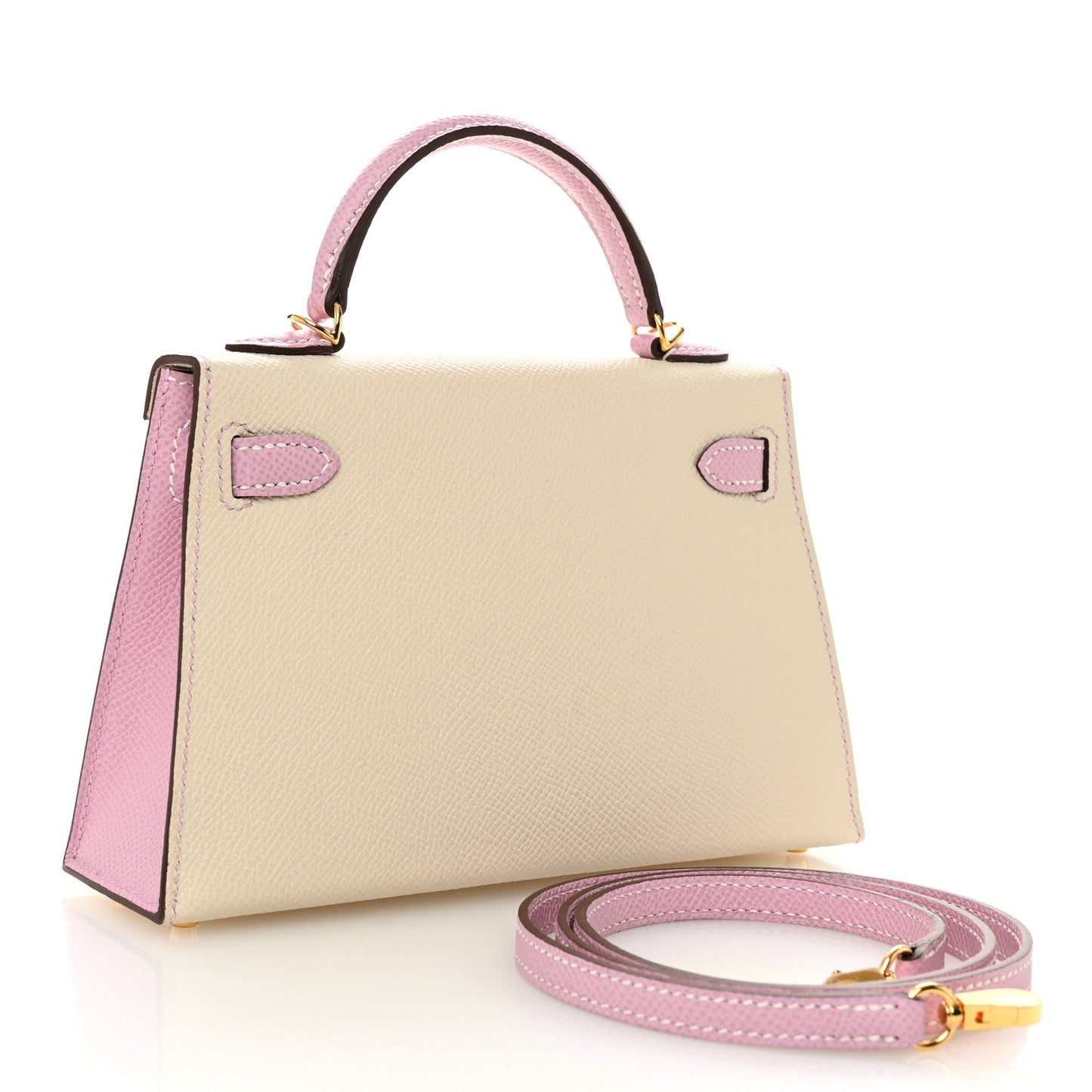 Epsom Horseshoe Mini Kelly Sellier 20 Craie Mauve Sylvestre