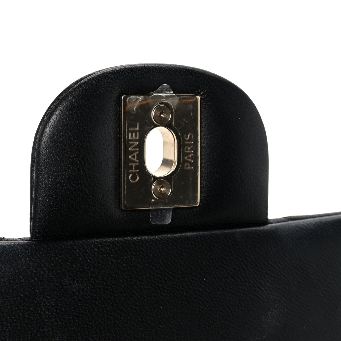 Lambskin Quilted Mini Rectangular Flap Black