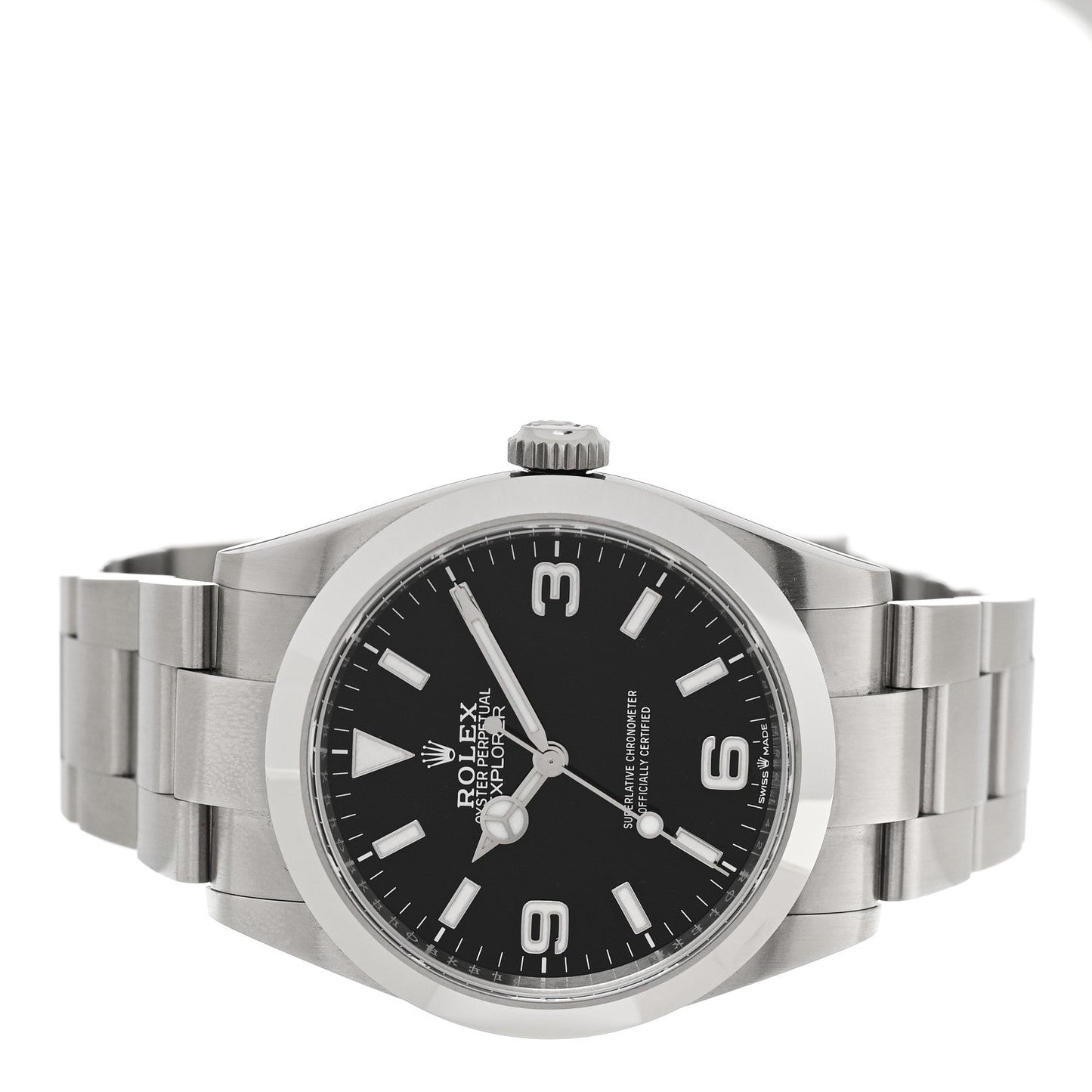 Stainless Steel 40mm Oyster Perpetual Explorer Watch Black 224270