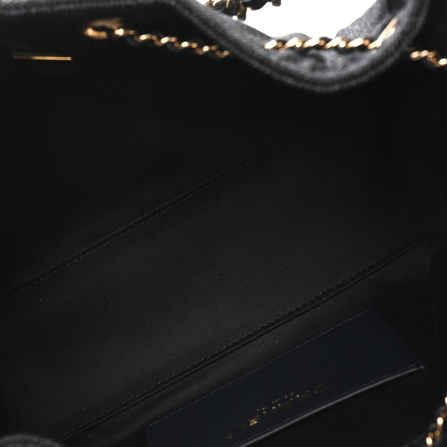 Denim Quilted Mini Chanel 25 Handbag Dark Blue
