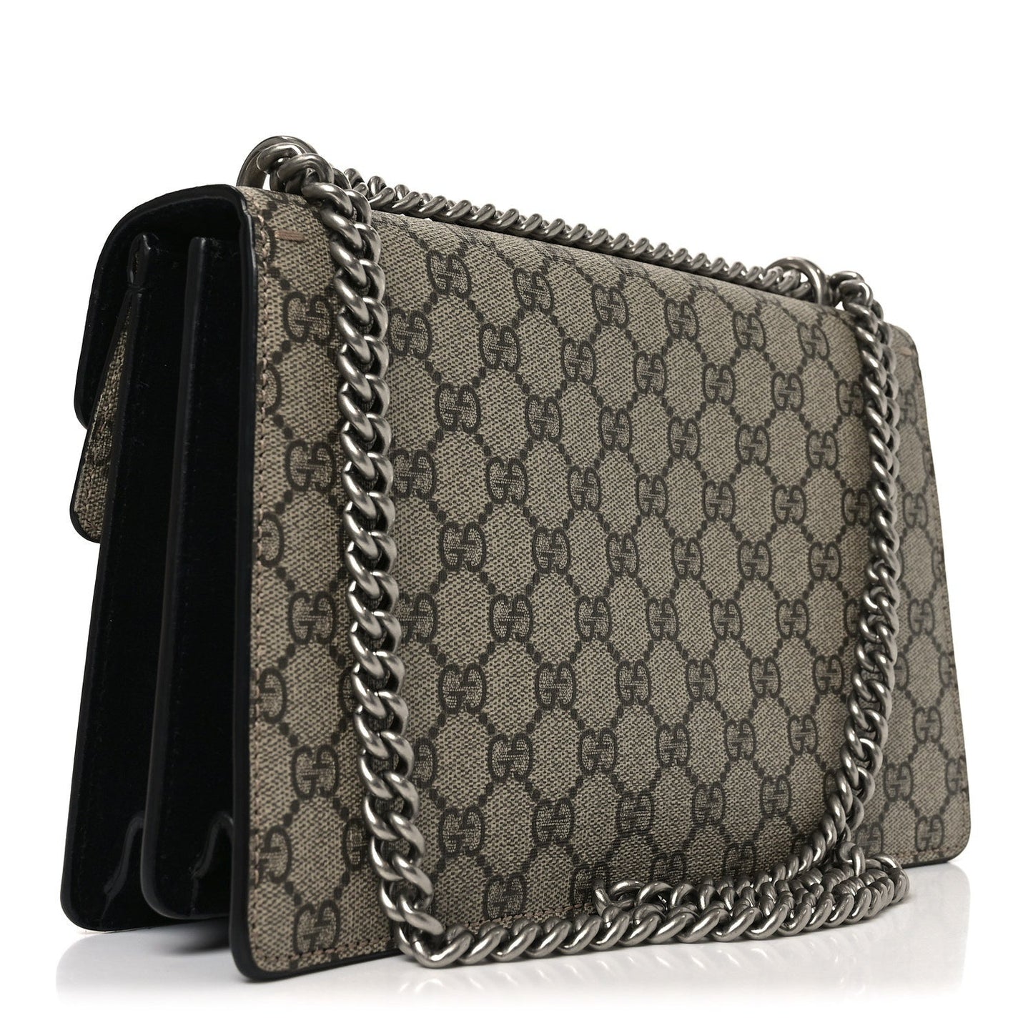 GG Supreme Monogram Small Dionysus Shoulder Bag Black