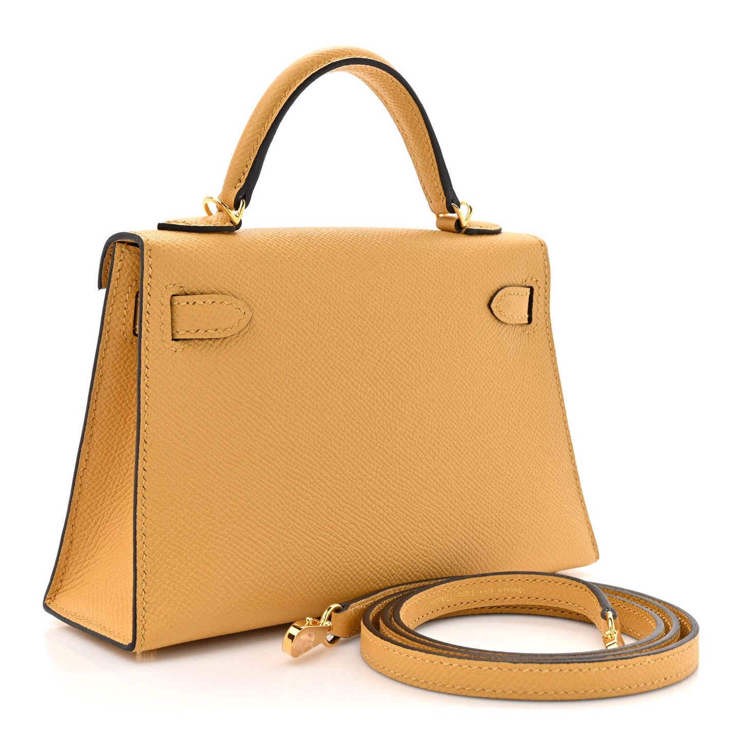 Epsom Mini Kelly Sellier 20 Paille