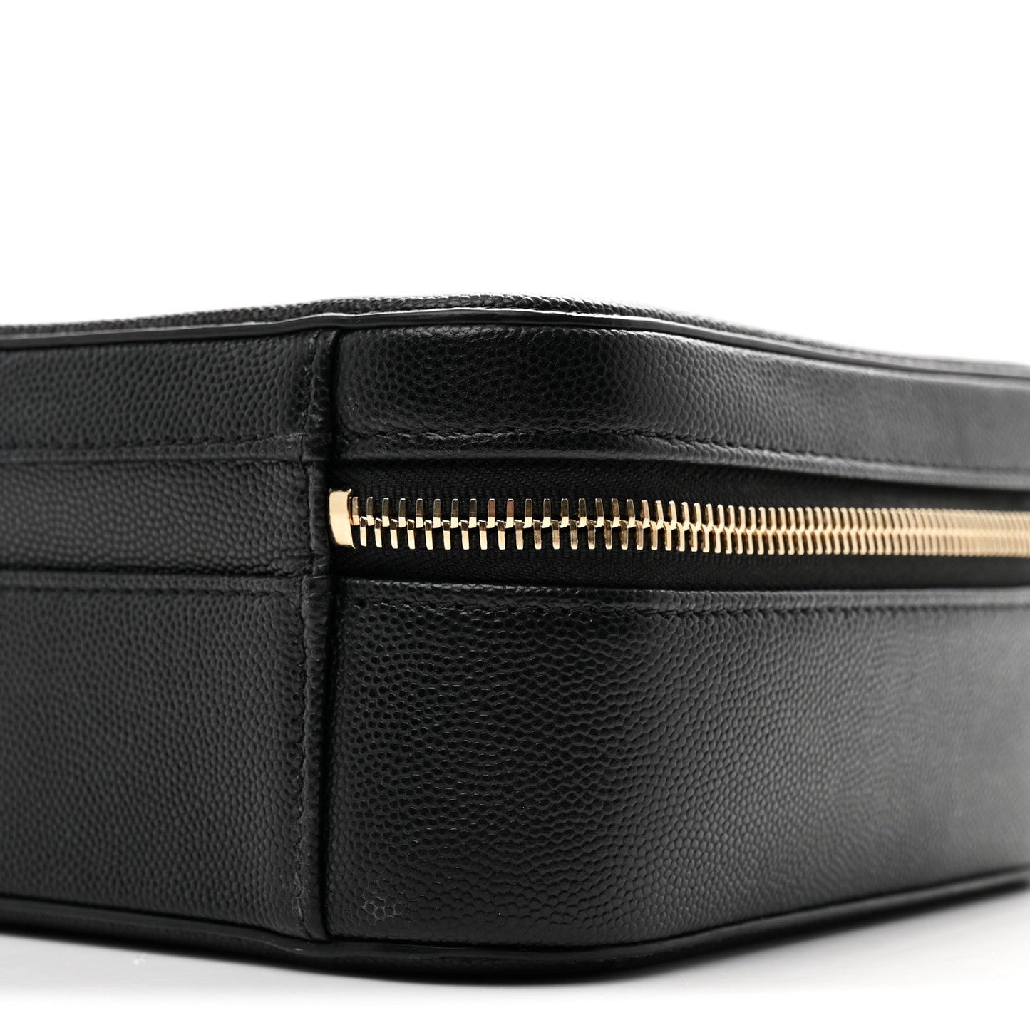Caviar Quilted Medium CC Filigree Vanity Case Black