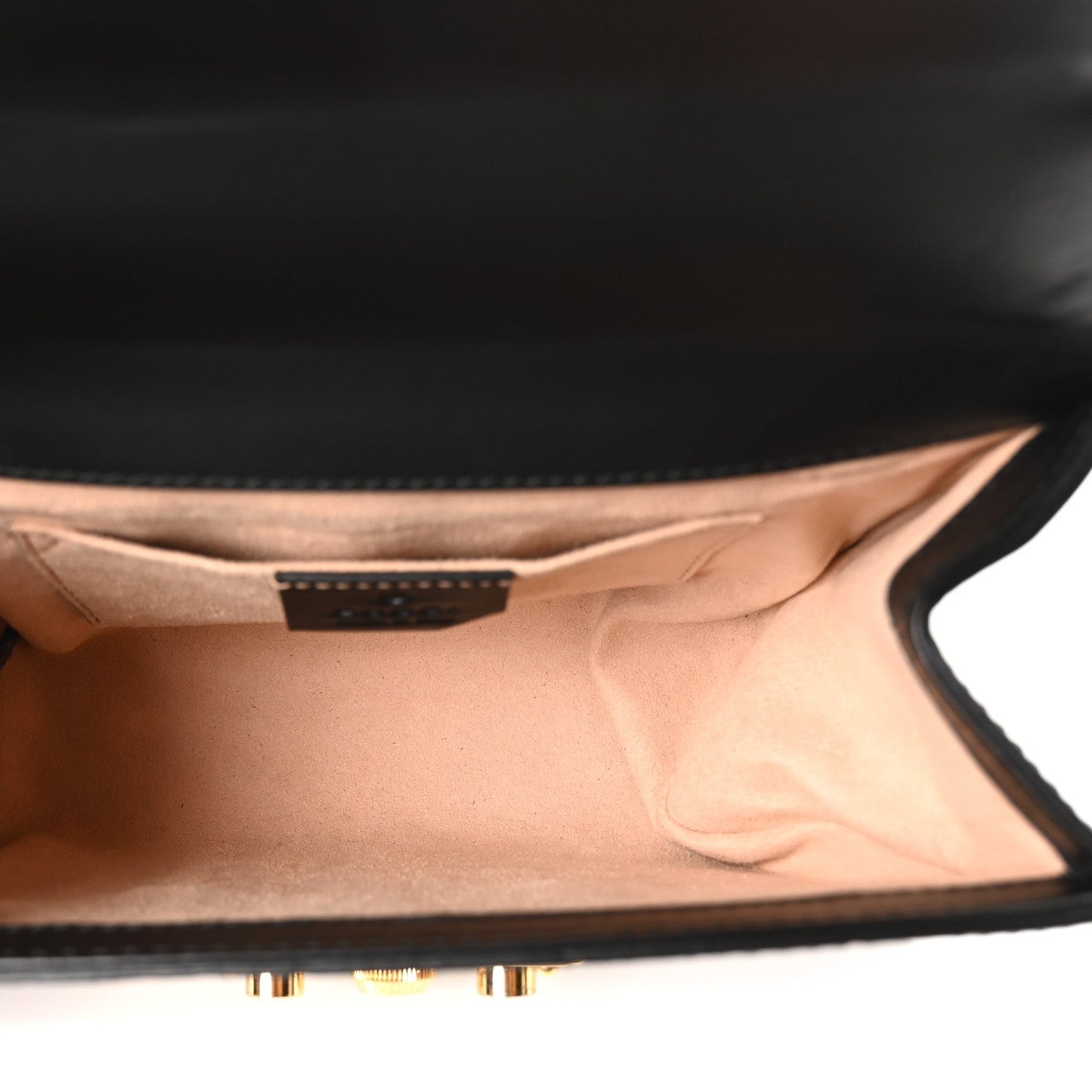 Guccissima Small Padlock Shoulder Bag Black