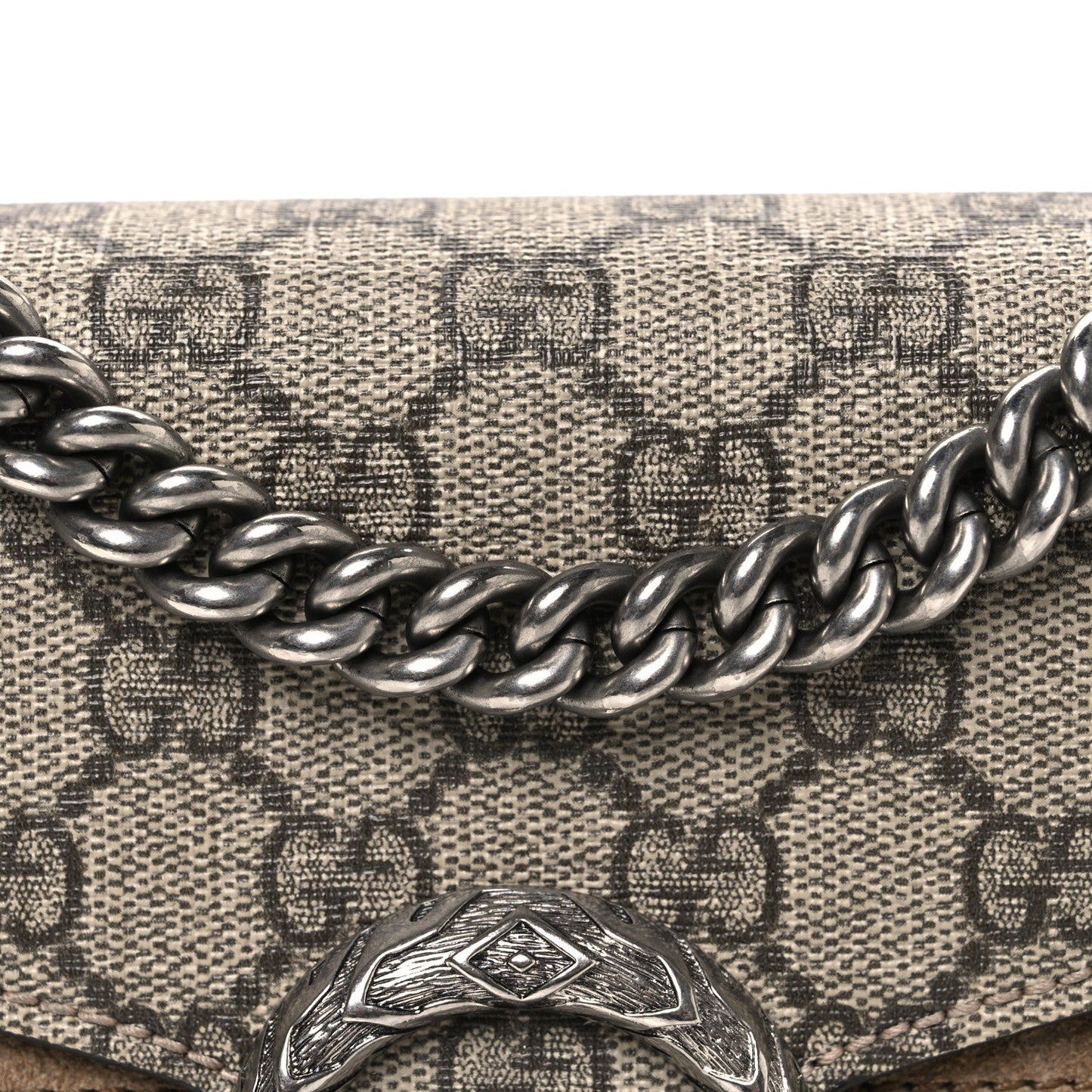 GG Supreme Monogram Mini Dionysus Shoulder Bag Taupe