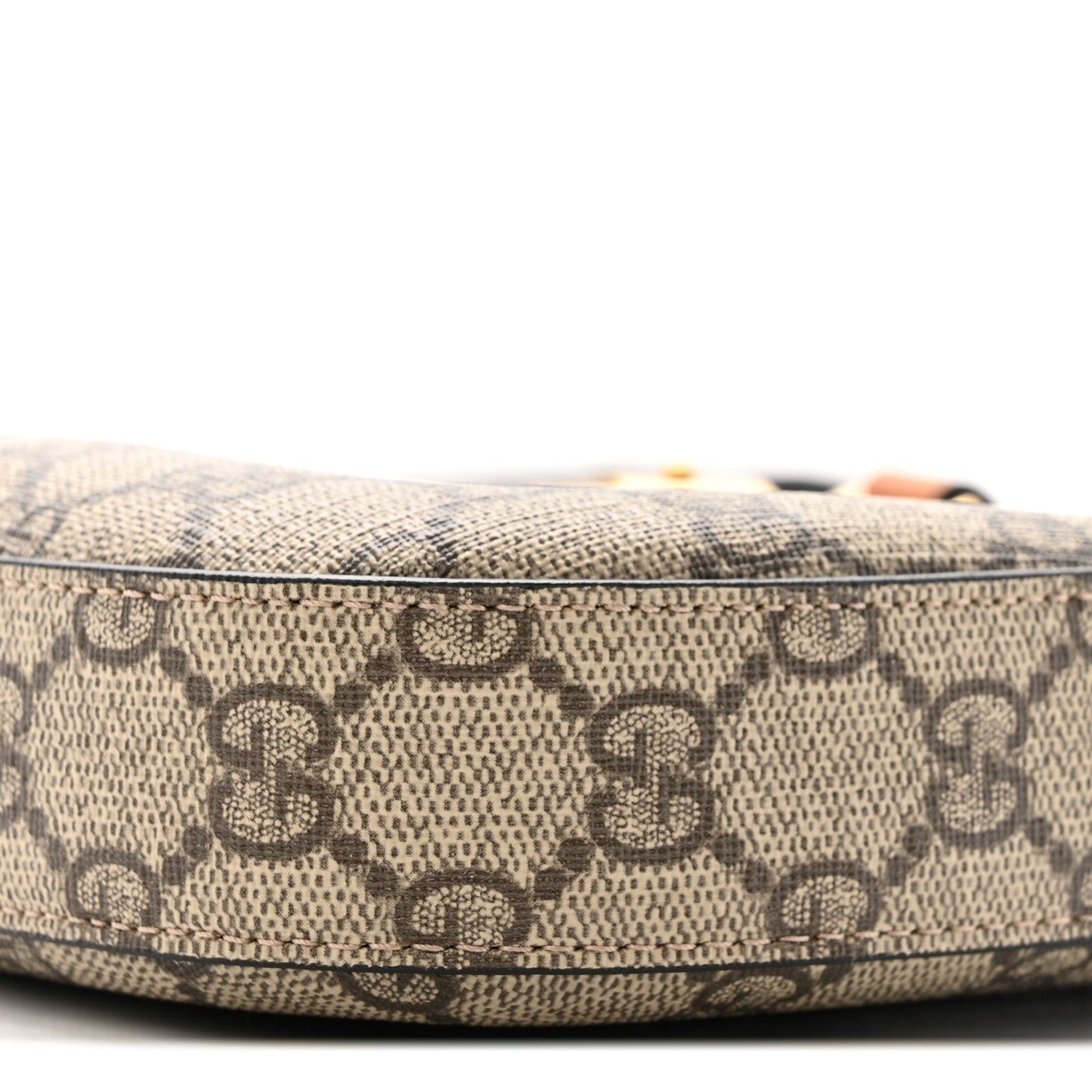 GG Supreme Monogram Snakeskin Small Jackie 1961 Hobo Beige Ebony
