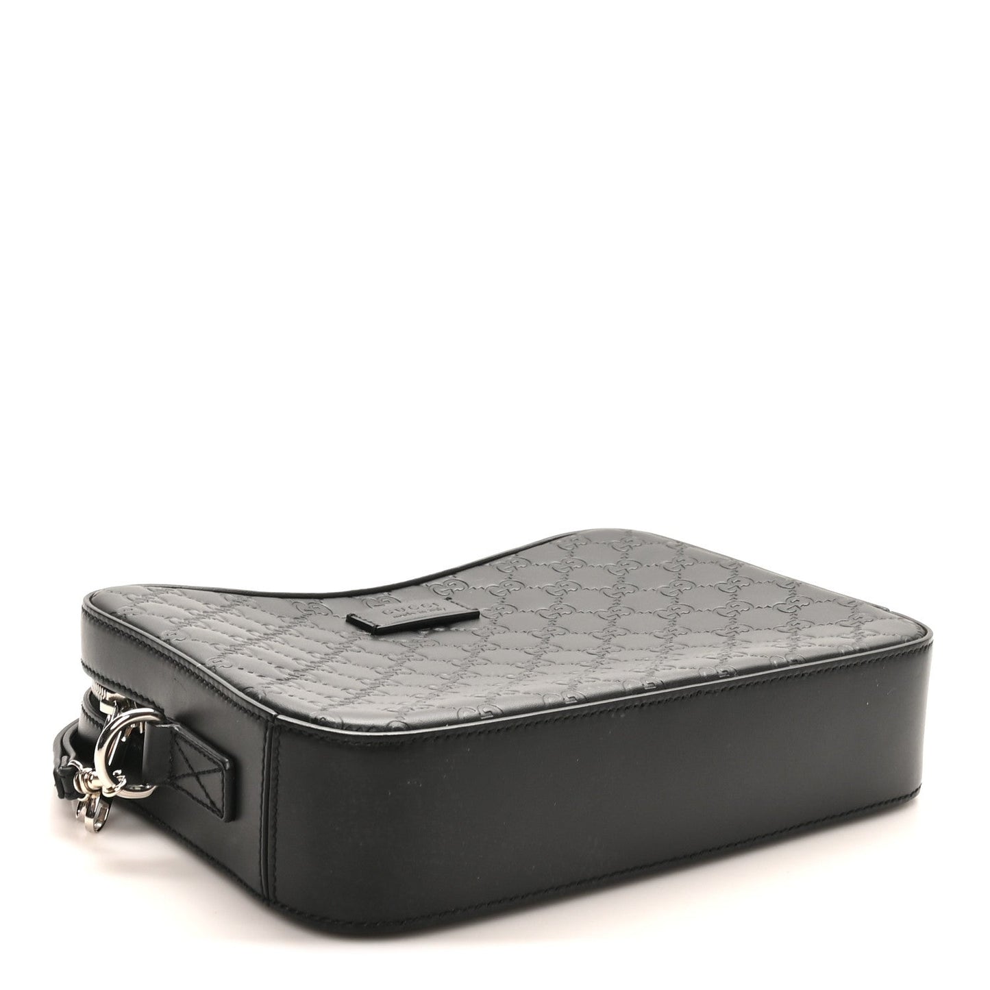 Guccissima Zip Pouch Wristlet Black