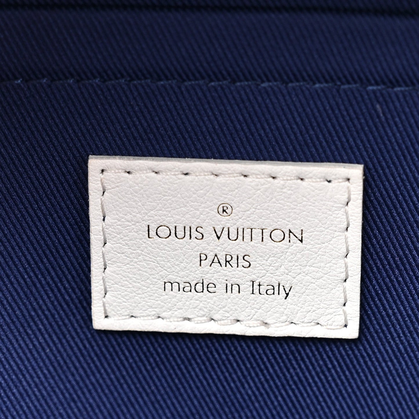Jacquard Velvet Monogram Palm Springs Backpack Mini Blue