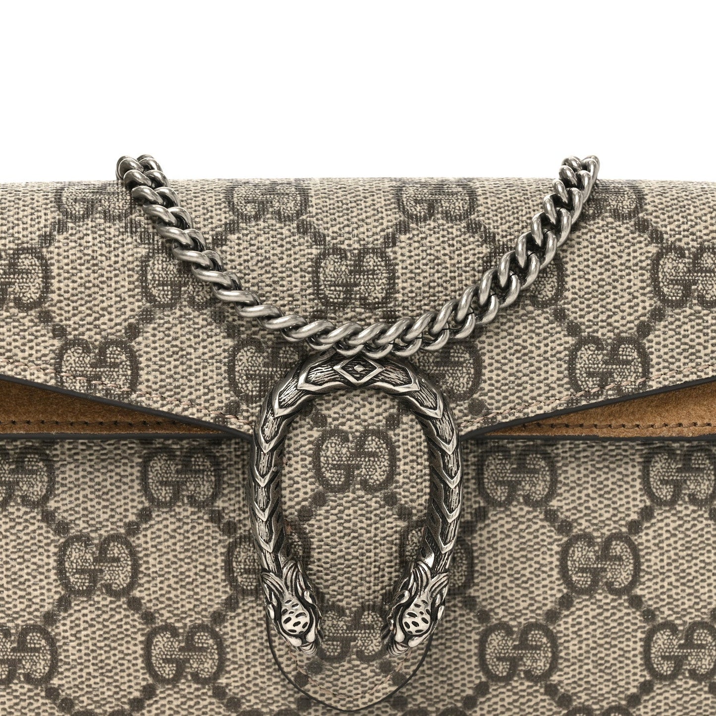 GG Supreme Monogram Super Mini Dionysus Shoulder Bag Taupe