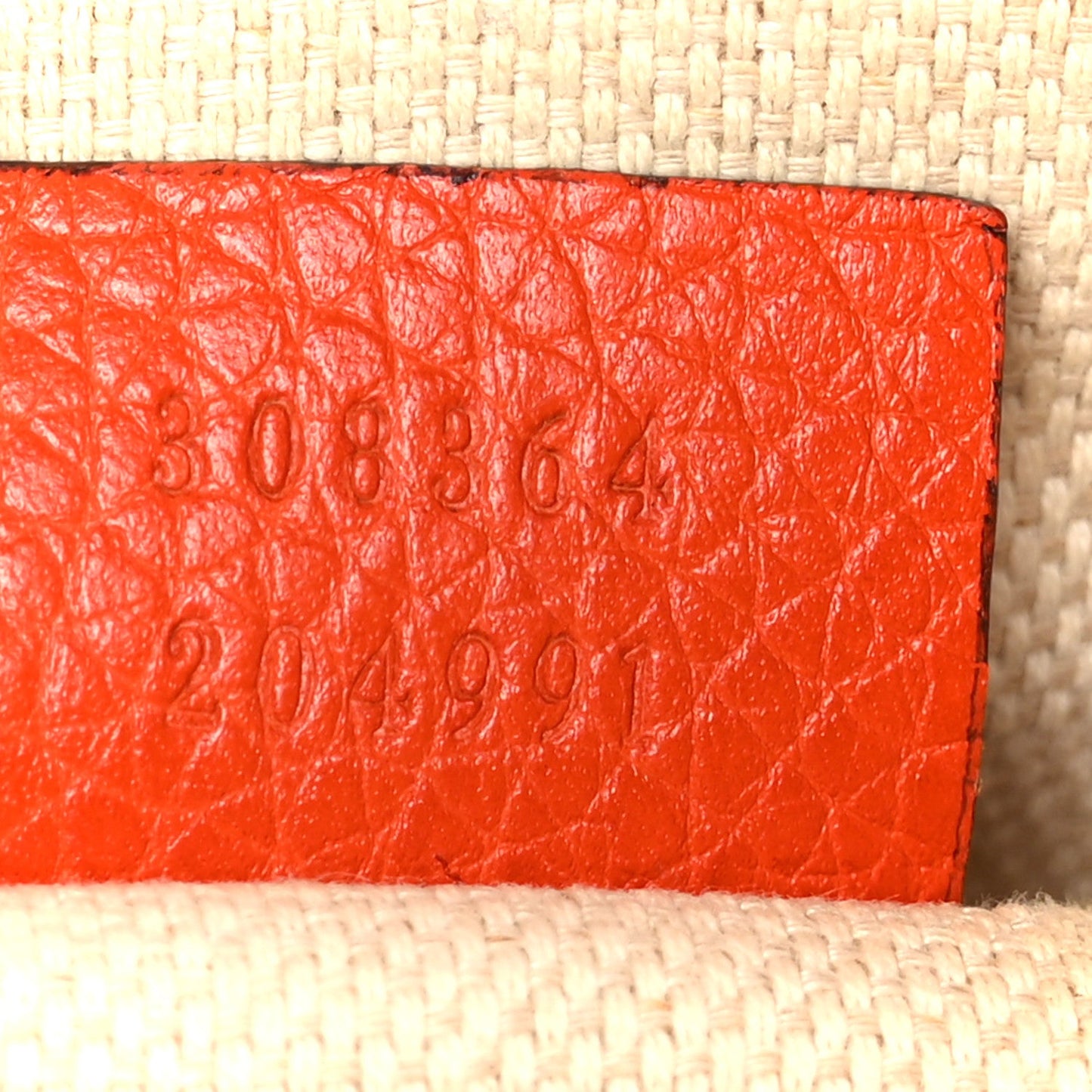 Pebbled Calfskin Small Soho Disco Bag Sun Orange