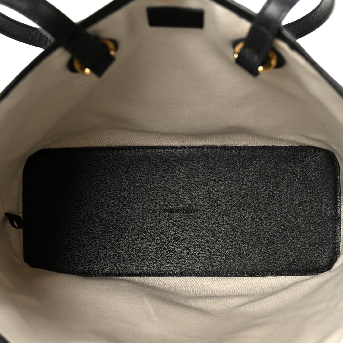 Textured Dollar Calfskin Small Ophidia Shoulder Tote Bag Black