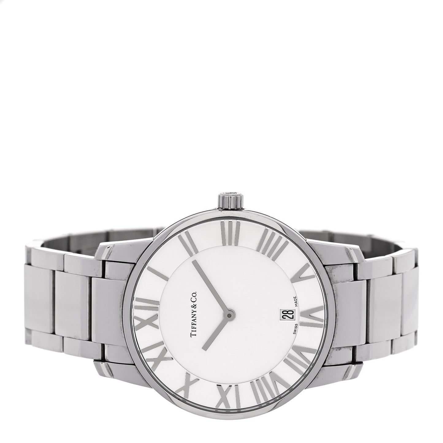 Stainless Steel 37mm Atlas 2-Hand Quartz Watch